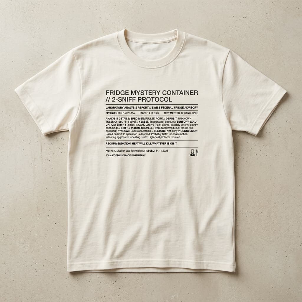 Fridge Mystery Container 2-Sniff Protocol Tee