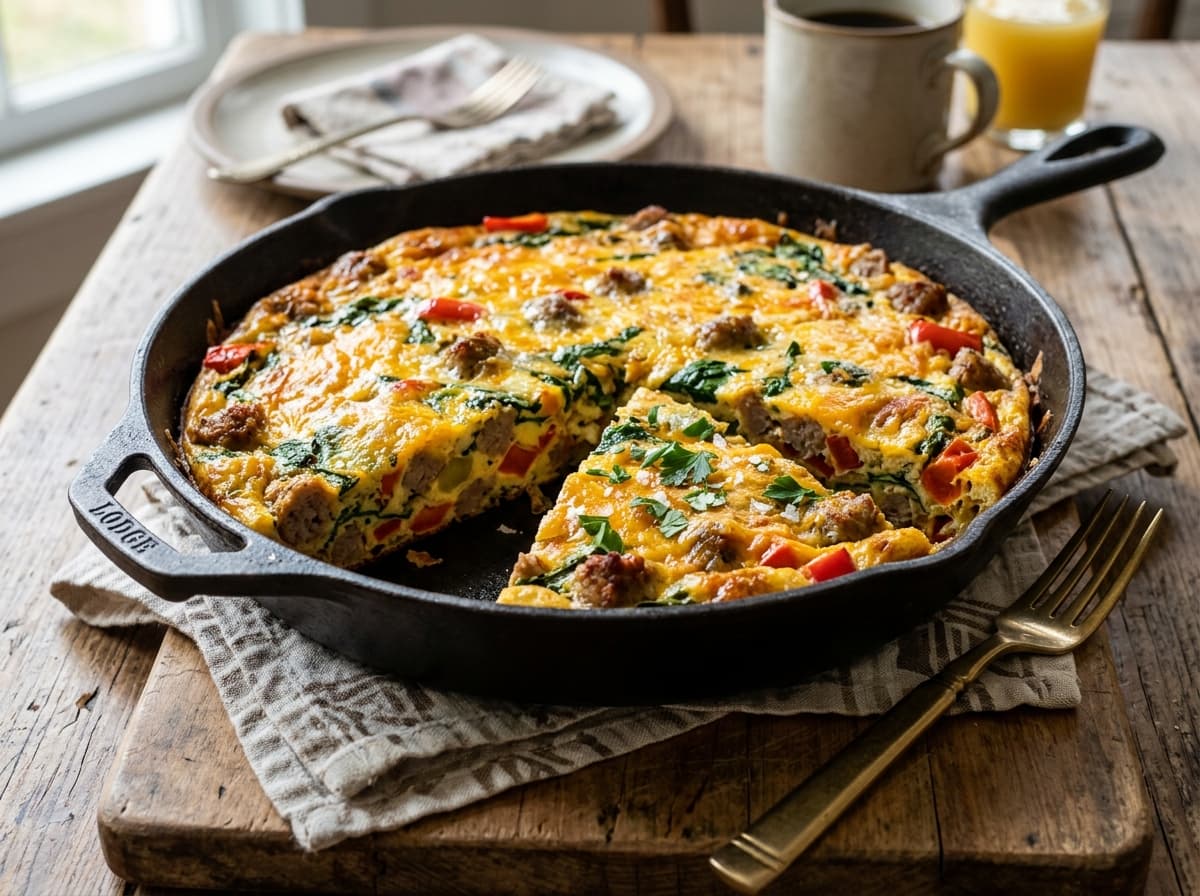 Cast Iron Loaded Frittata