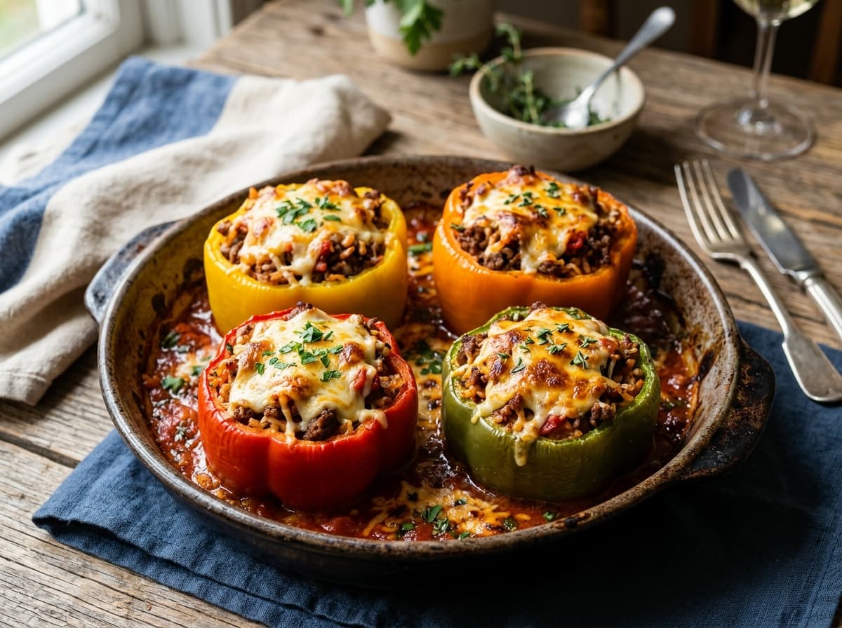 Oven Stuffed Bell Peppers