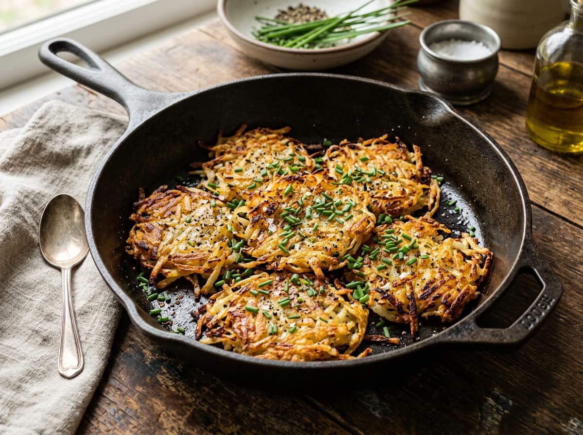Skillet Crispy Hash Browns
