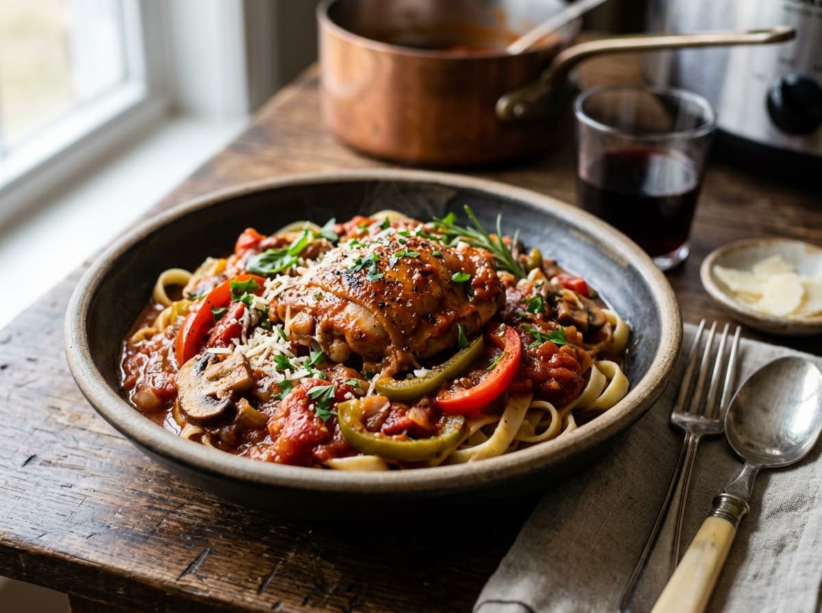 Slow Cooker Chicken Cacciatore