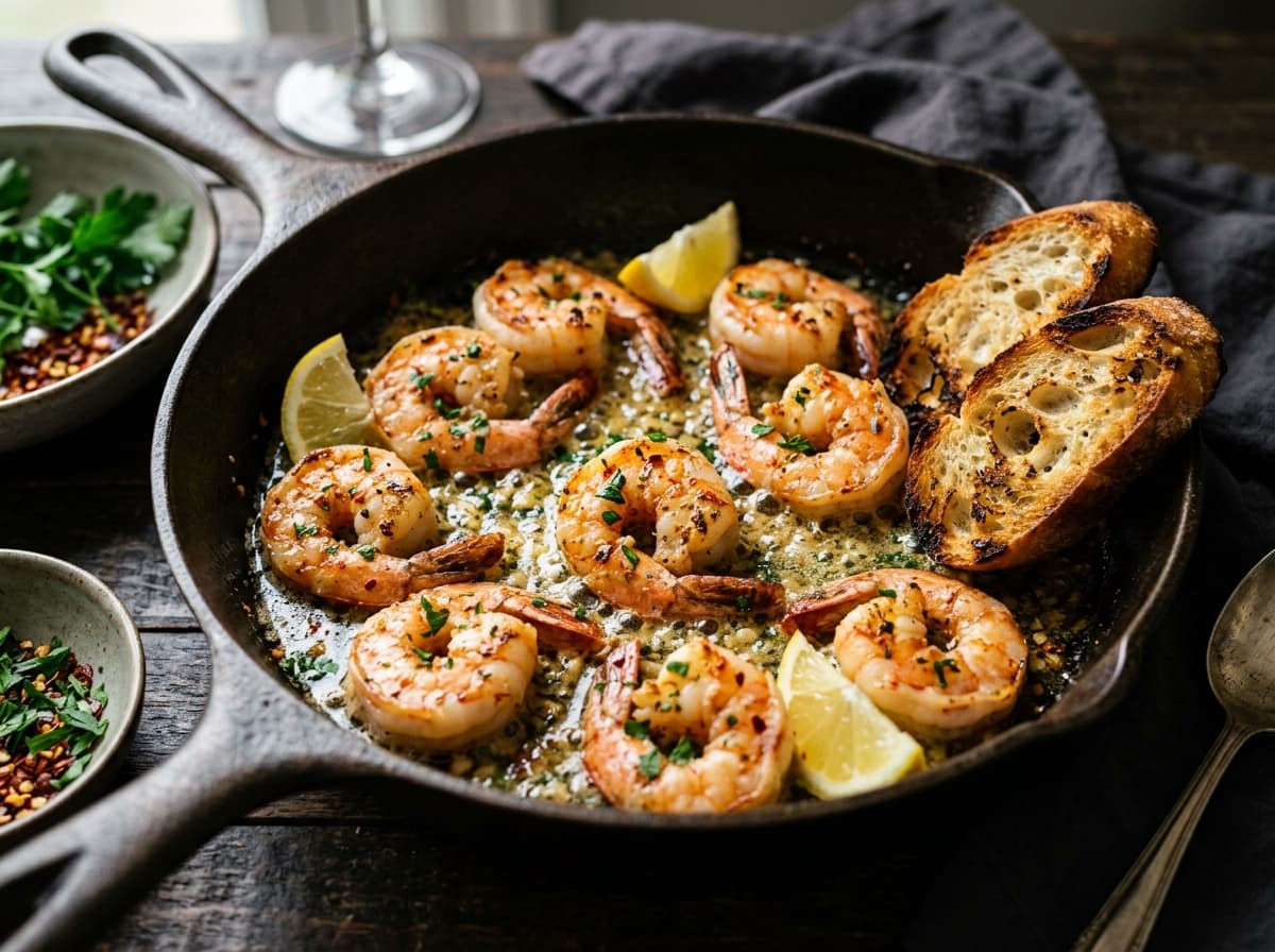 15-Minute Skillet Lemon Garlic Butter Shrimp