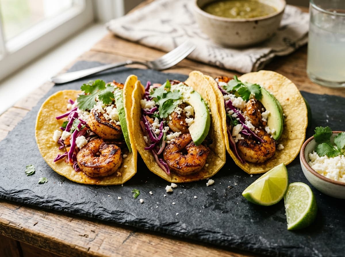15-Minute Skillet Shrimp Tacos