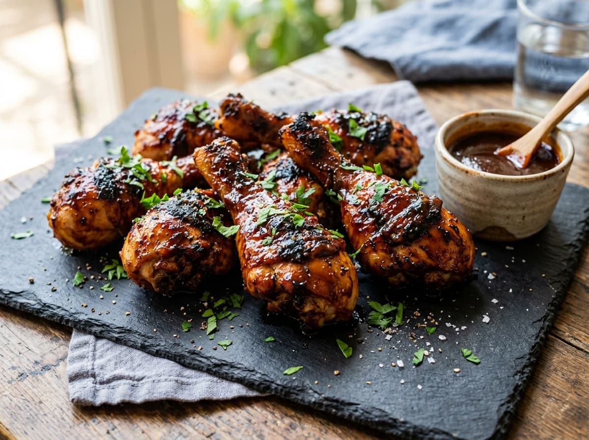 Air Fryer Sticky BBQ Chicken Drumsticks