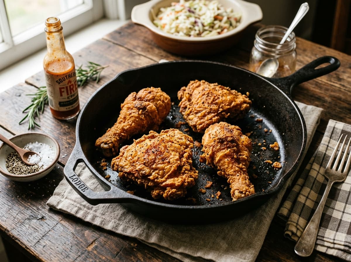Cast Iron Buttermilk Fried Chicken