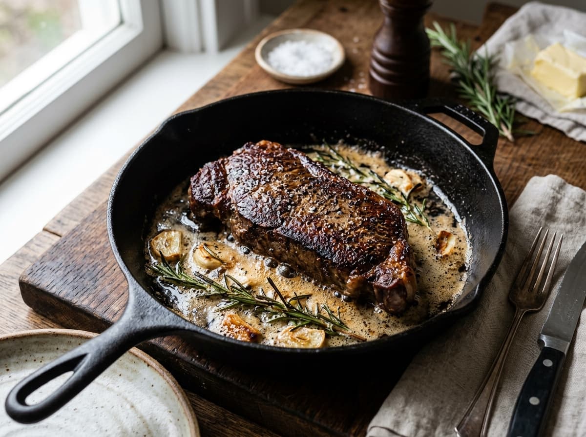 Cast Iron New York Strip Steak