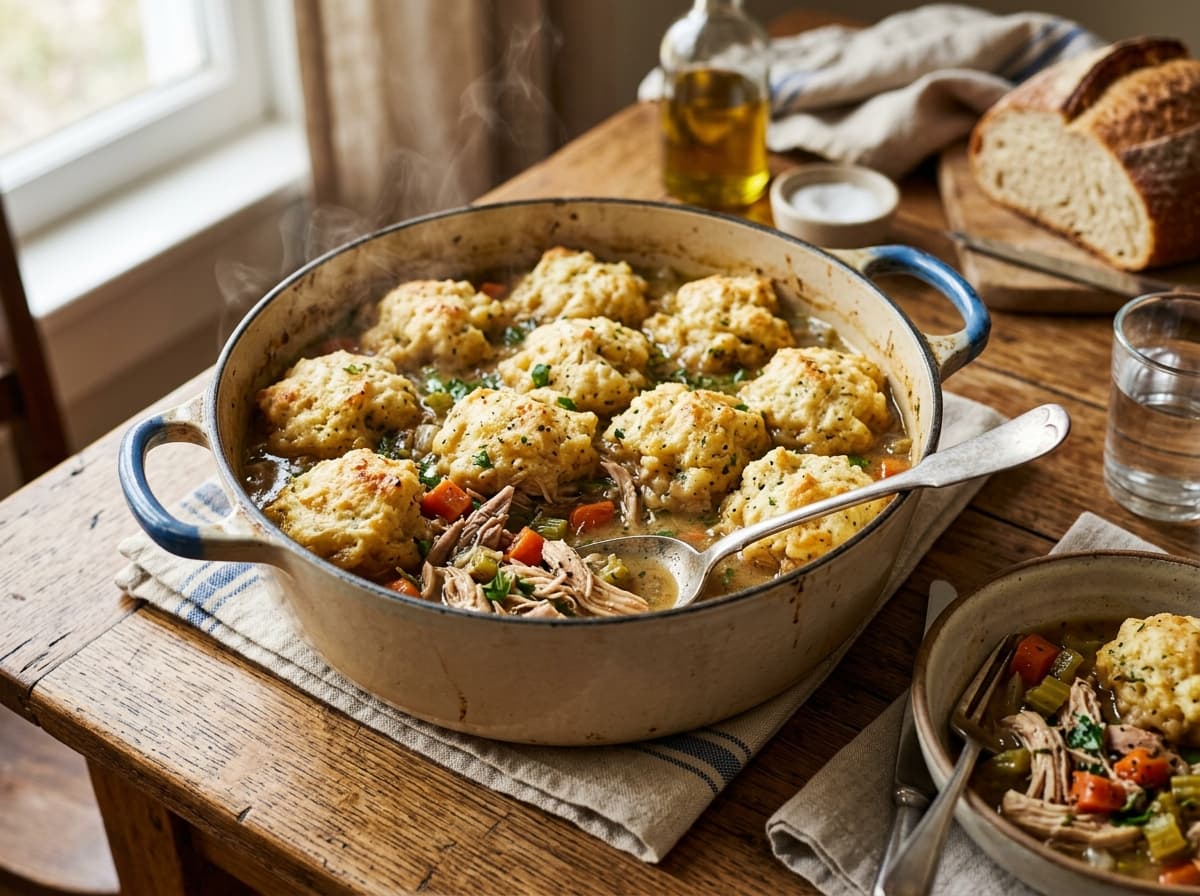 Dutch Oven Chicken & Dumplings