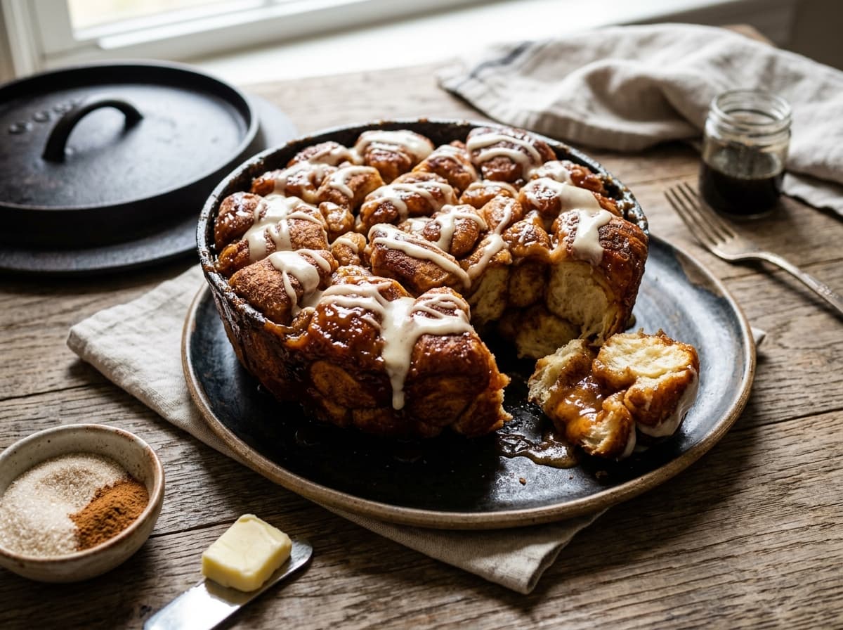 Dutch Oven Cinnamon Pull-Apart Bread