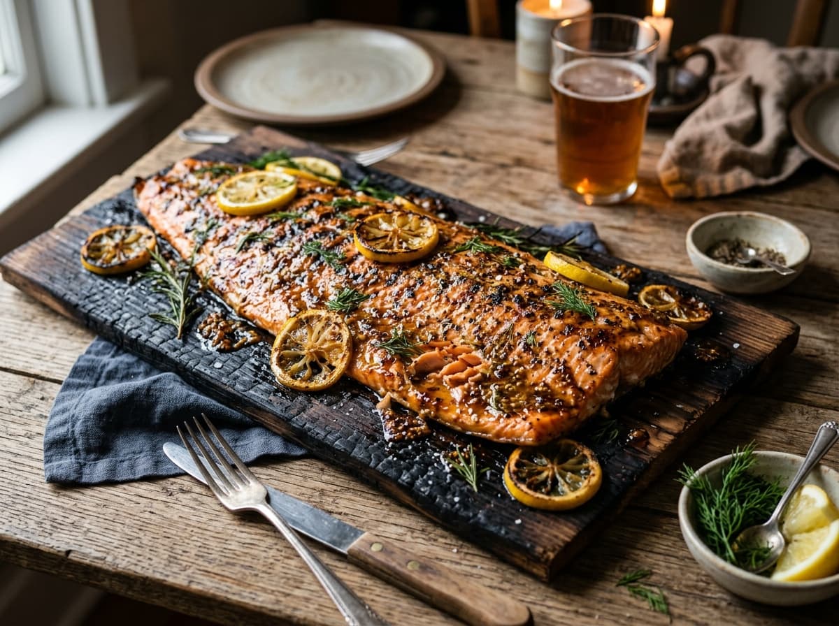 Grill Cedar Plank Salmon
