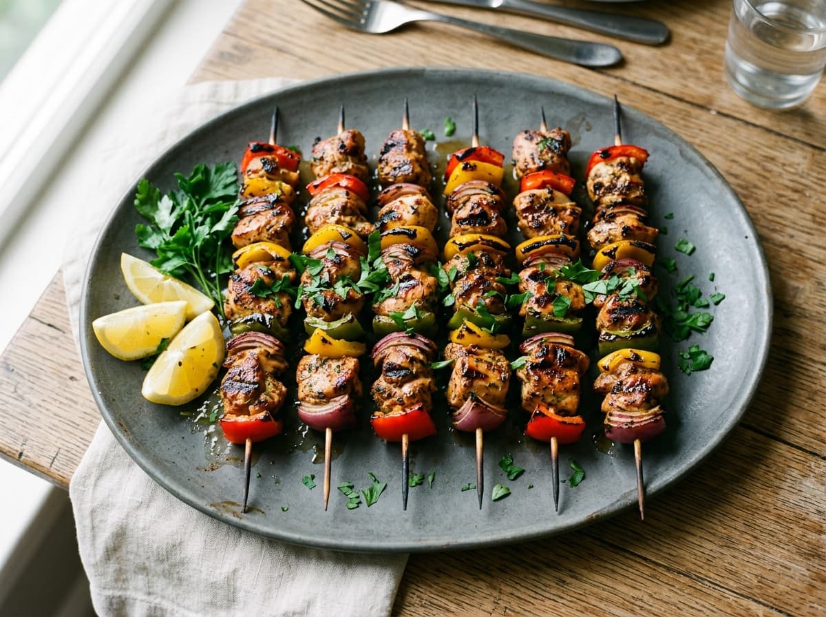 Grilled Chicken Kebabs (Kid Assembly Line)