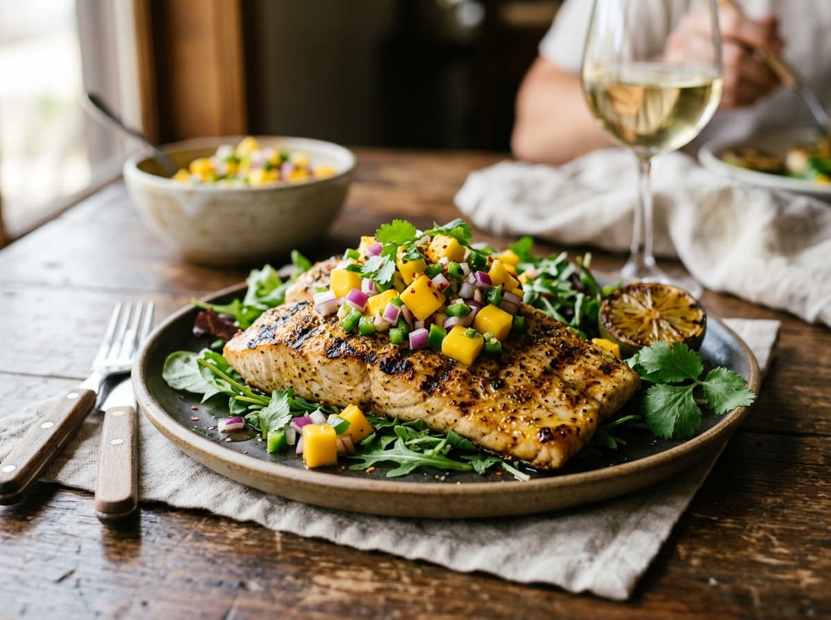 Grilled Mahi Mahi with Mango Salsa