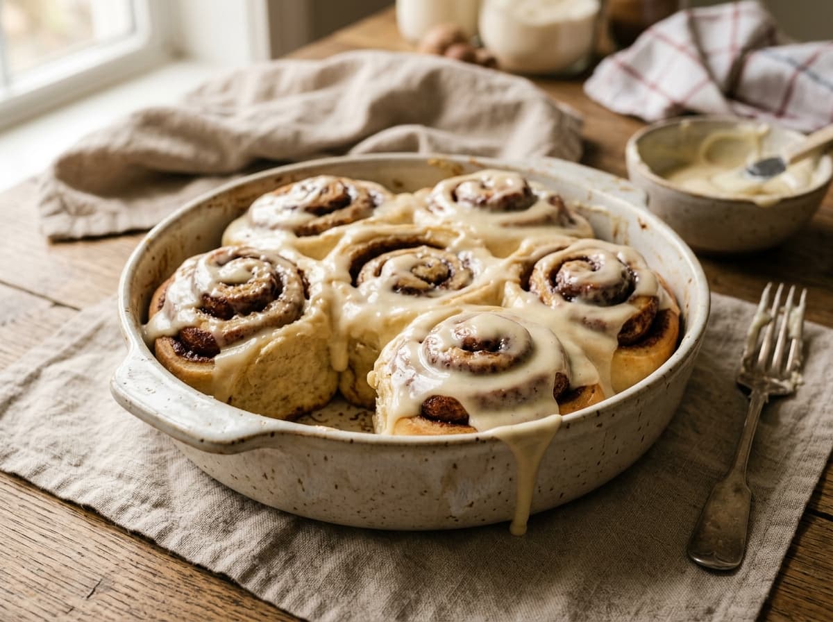 Homemade Cinnamon Rolls with Cream Cheese Glaze