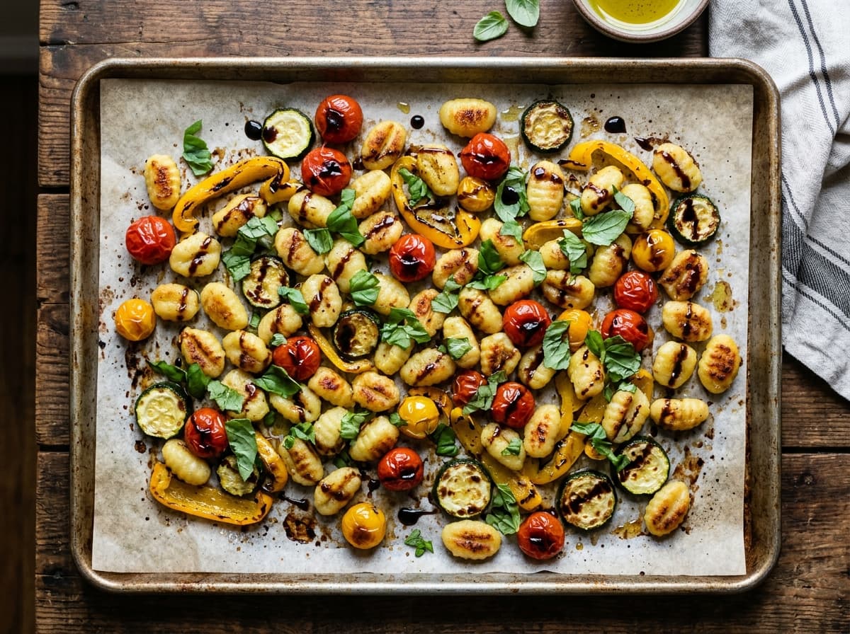 Sheet Pan Crispy Gnocchi & Vegetables