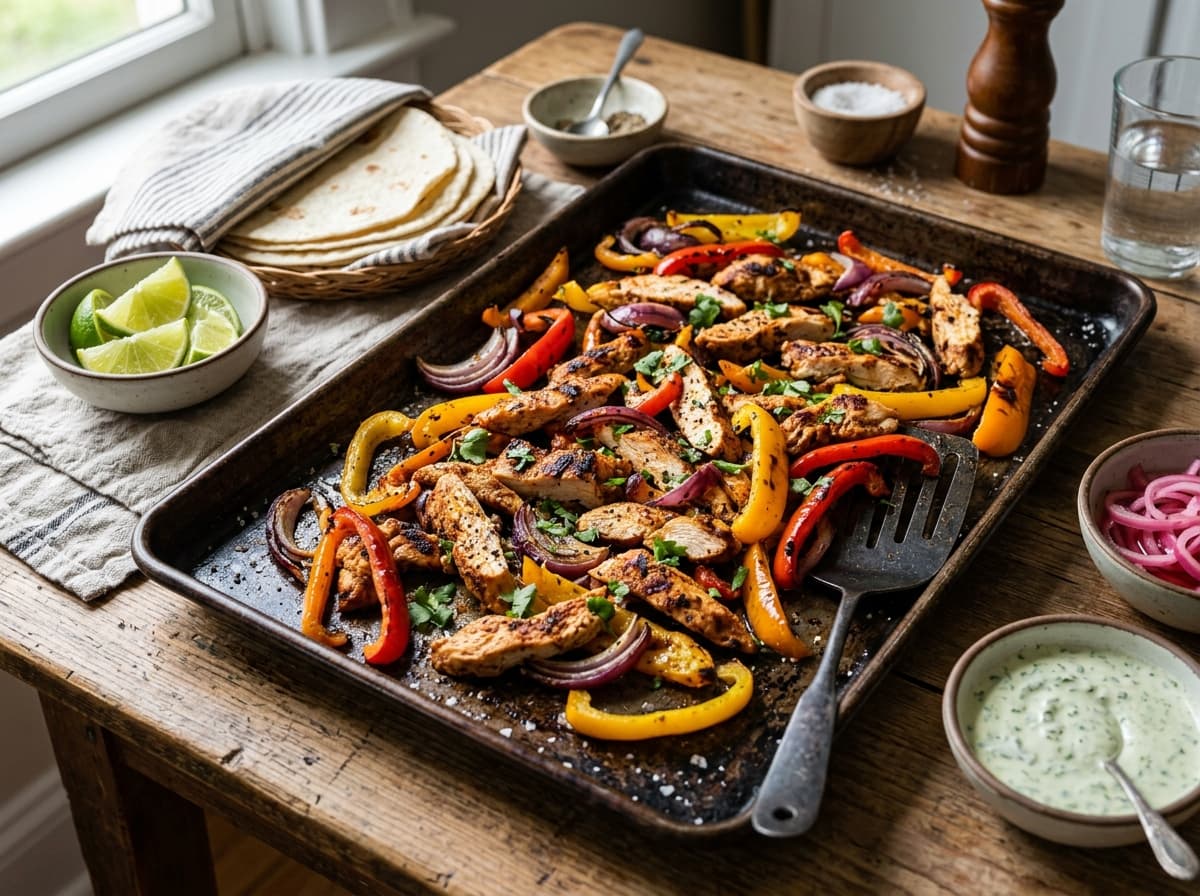 Sheet Pan Chicken Fajitas