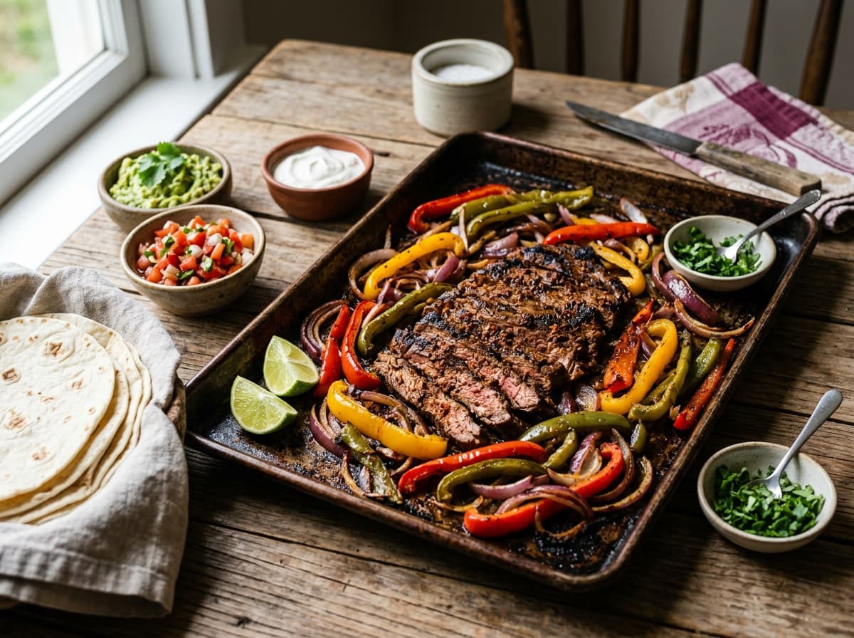 Sheet Pan Steak Fajitas