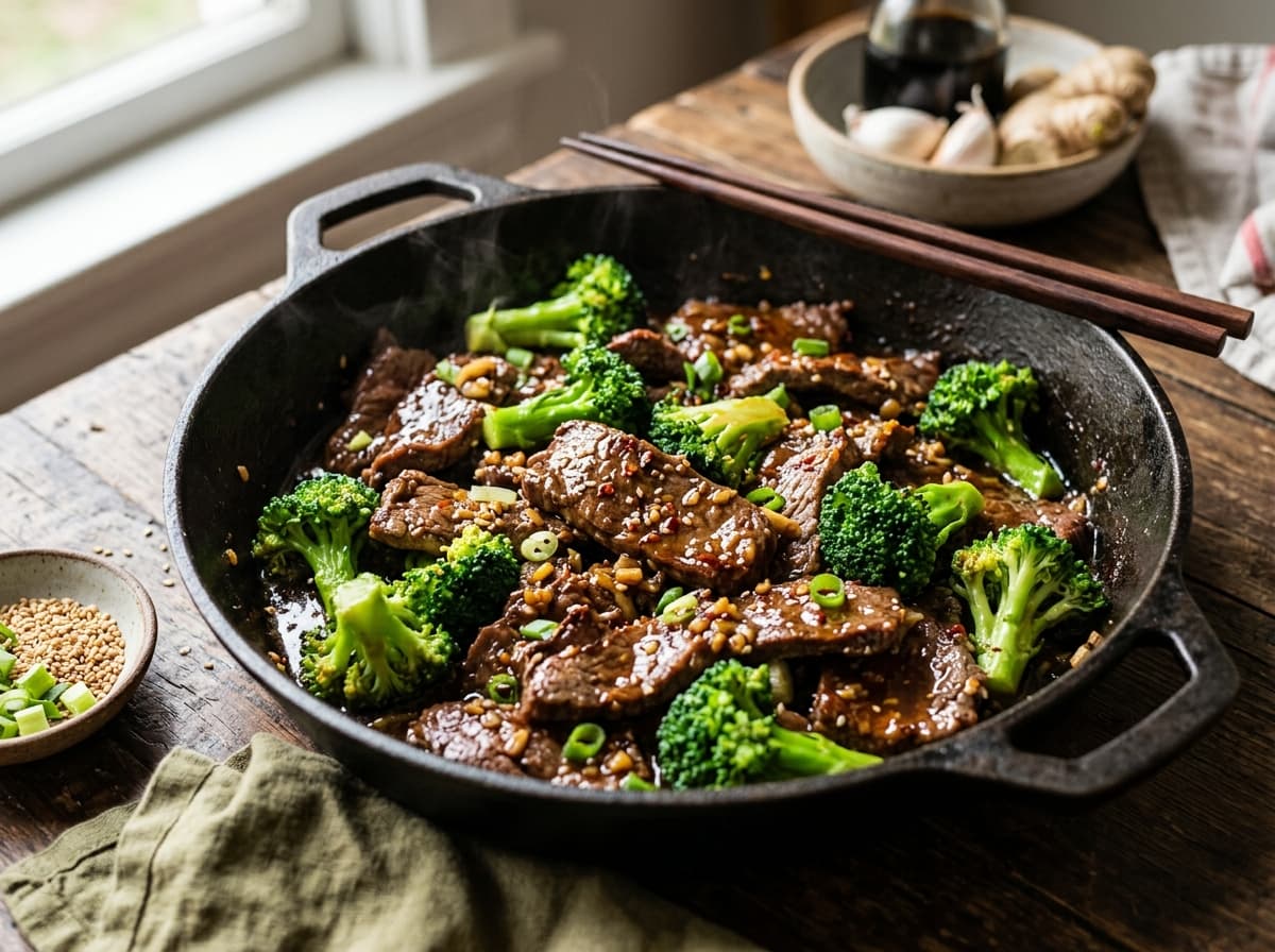 Skillet Beef and Broccoli Stir Fry