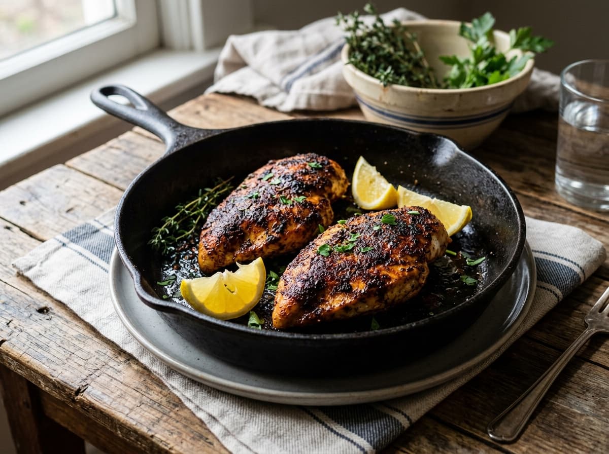 Skillet Blackened Chicken