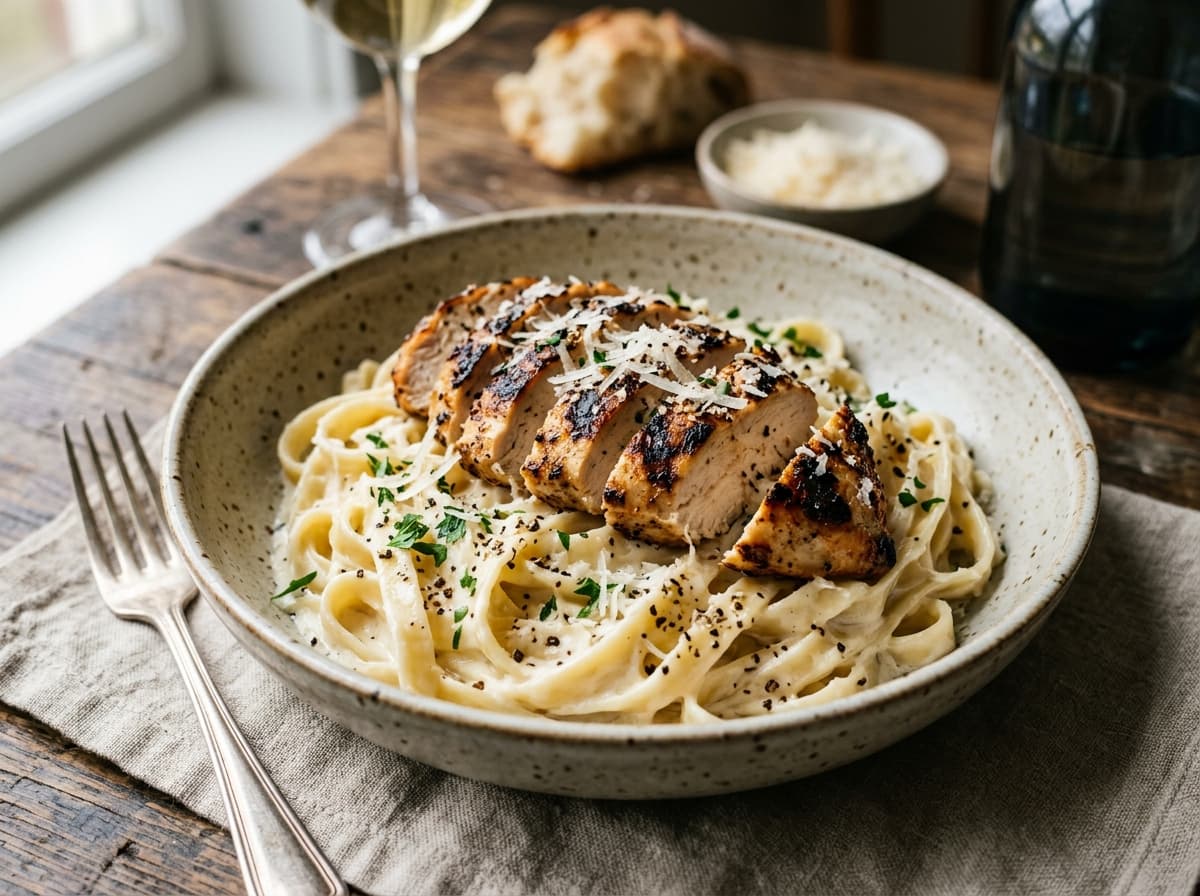 One-Pan Skillet Chicken Alfredo