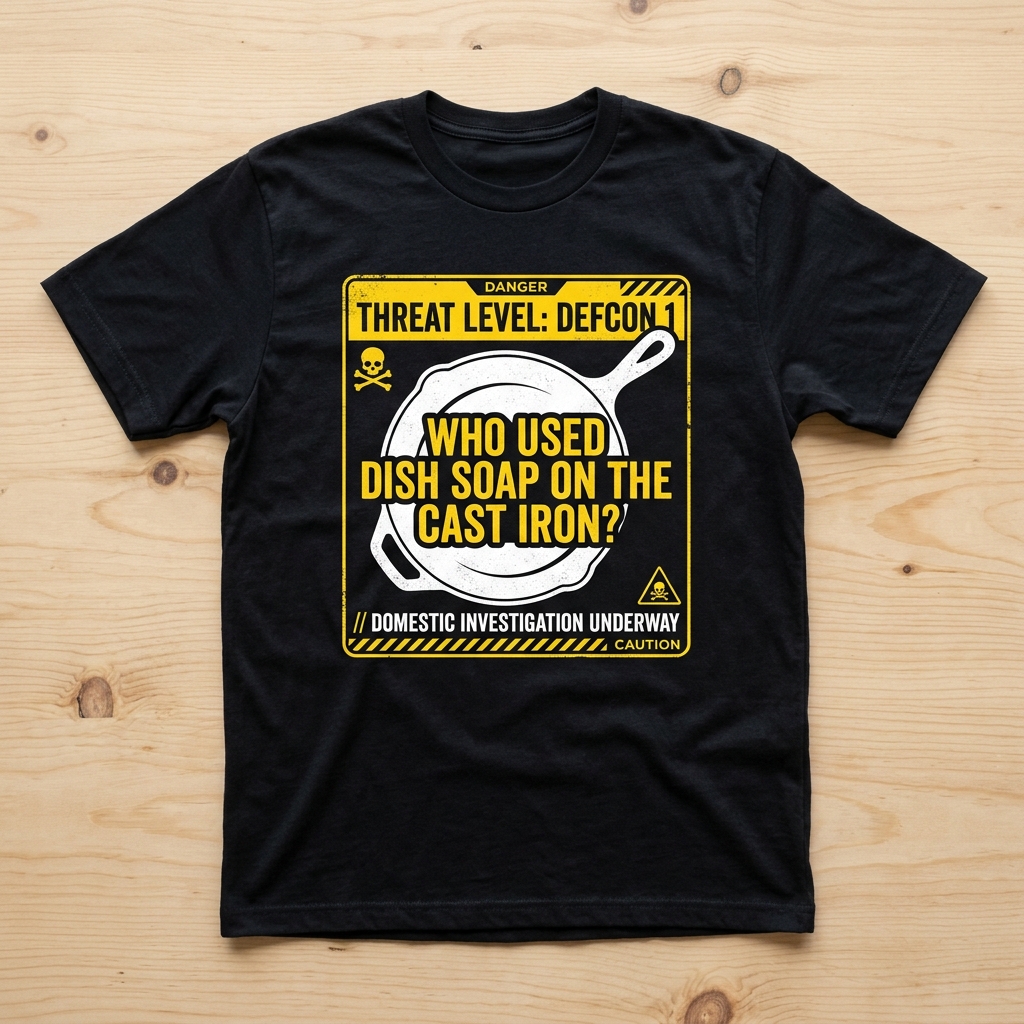 DEFCON 1: Who Used Soap On The Cast Iron? Tee