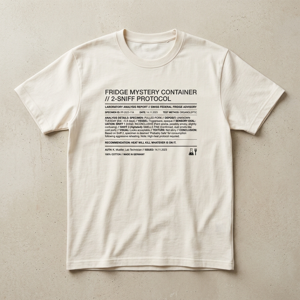 Fridge Mystery Container 2-Sniff Protocol Tee