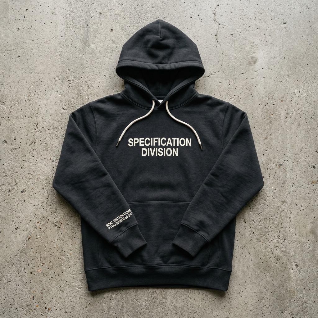 Specification Division Heavyweight Hoodie - Product Spec