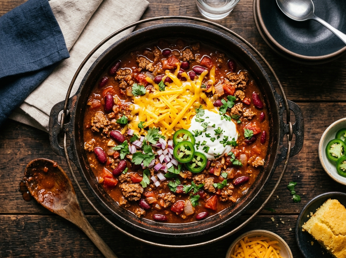 One-Pot Dutch Oven Dad Chili