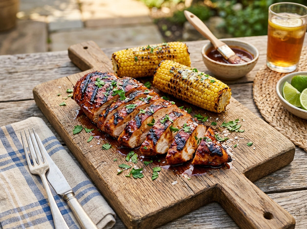 Grilled BBQ Chicken Breasts That Aren't Dry