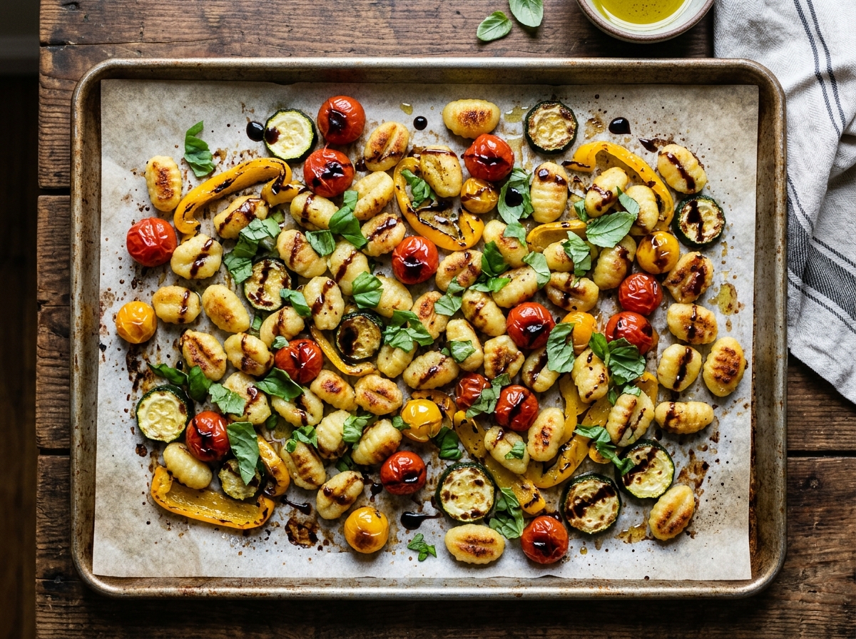 Sheet Pan Crispy Gnocchi & Vegetables